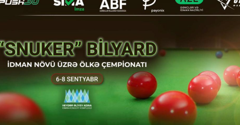 Azərbaycanda “Snuker” üzrə ölkə çempionatı keçiriləcək
