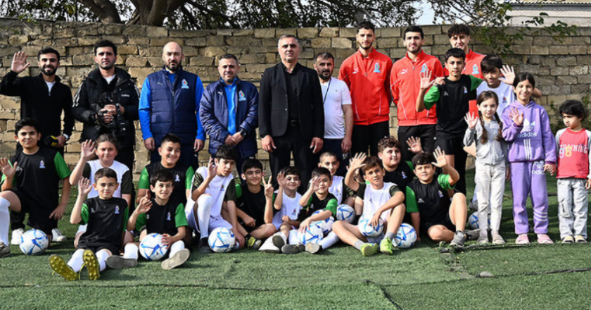 Millimizin üzvləri Kürdəxanıda yeniyetmə futbolçularla görüşüb